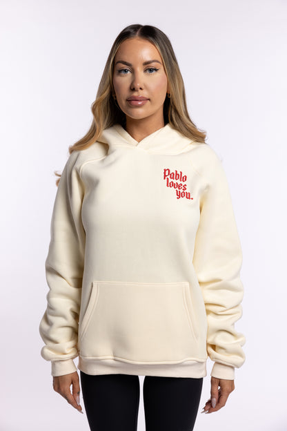 Pablo Loves You Unisex Hoodie Off-White