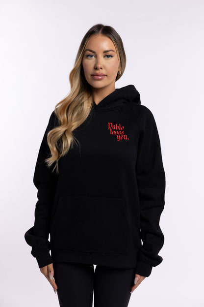 Pablo Loves You Unisex Hoodie Black