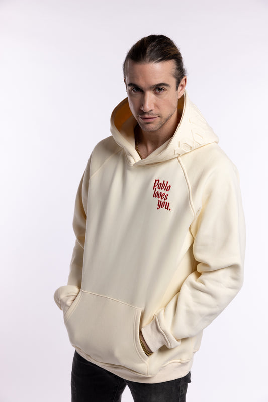 Pablo Loves You Unisex Hoodie Off-White