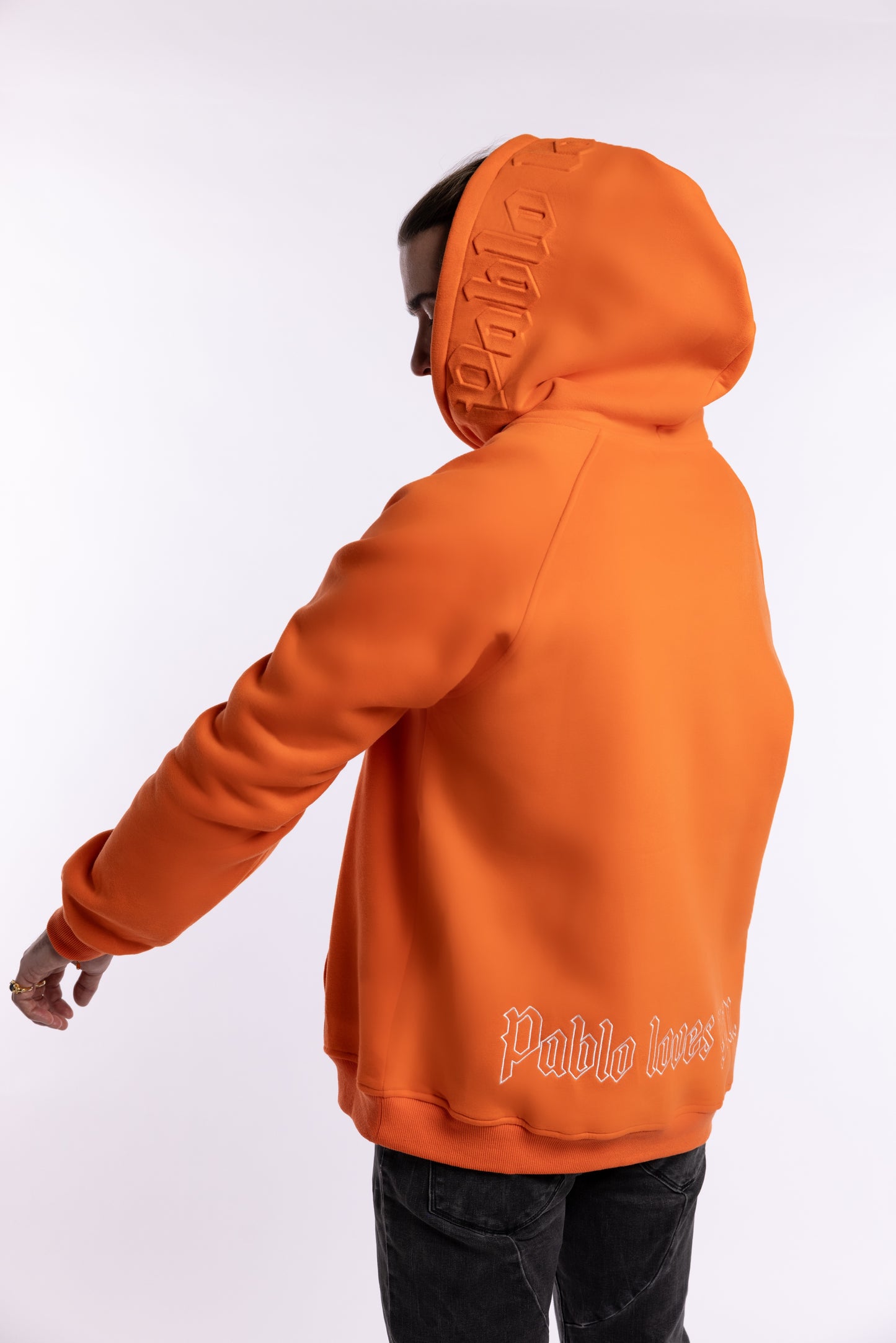 Pablo Loves You Unisex Hoodie Orange