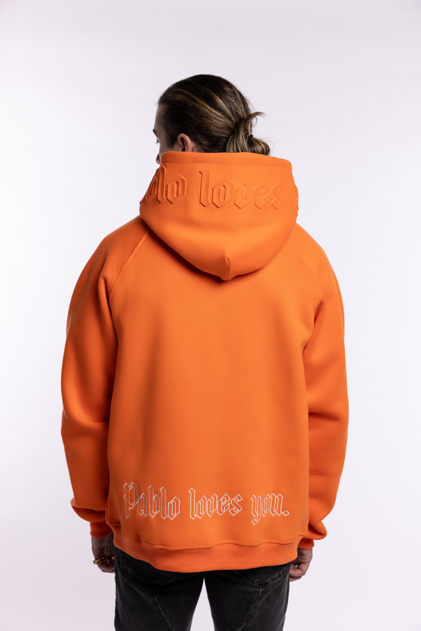 Pablo Loves You Unisex Hoodie Orange